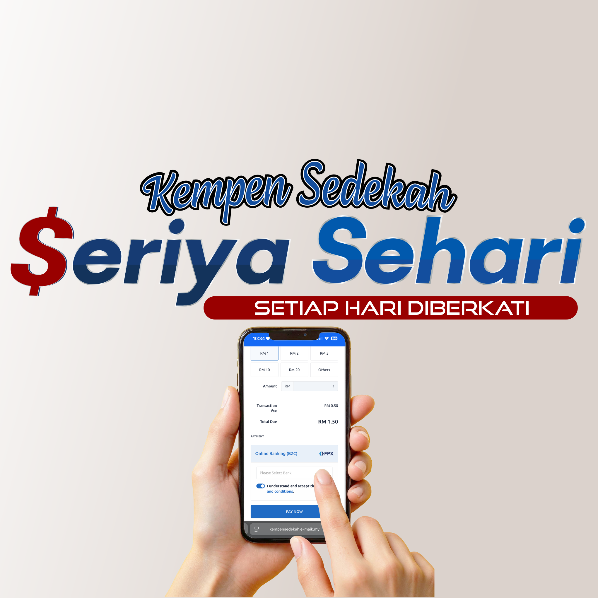 Kempen Sedekah Seriya Sehari DAB